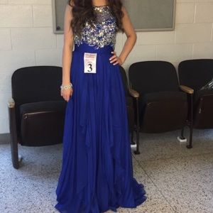 Royal Blue Prom Dress Size XS